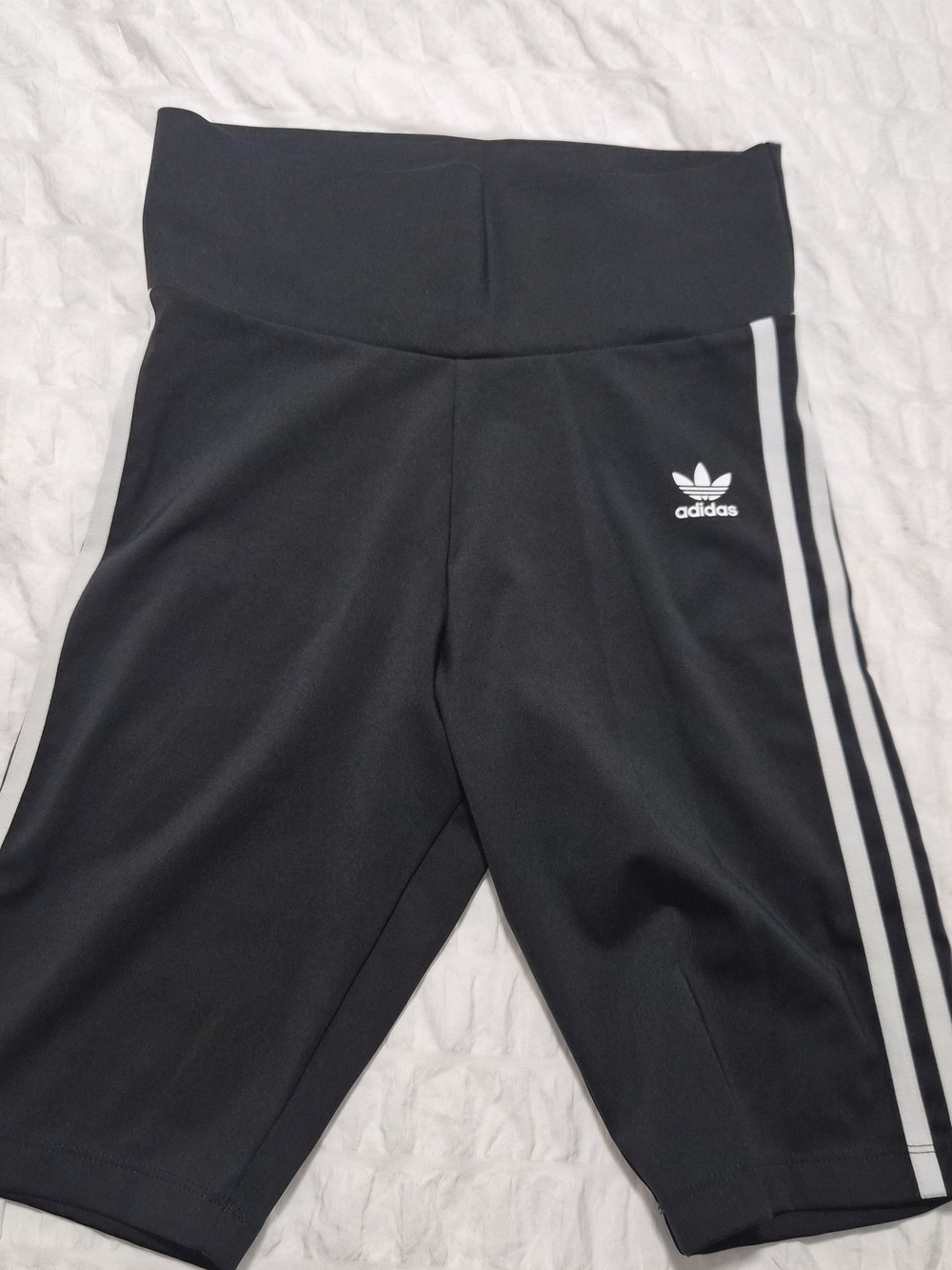 adidas Black Womens High-Waist 3-Stripe Leggings